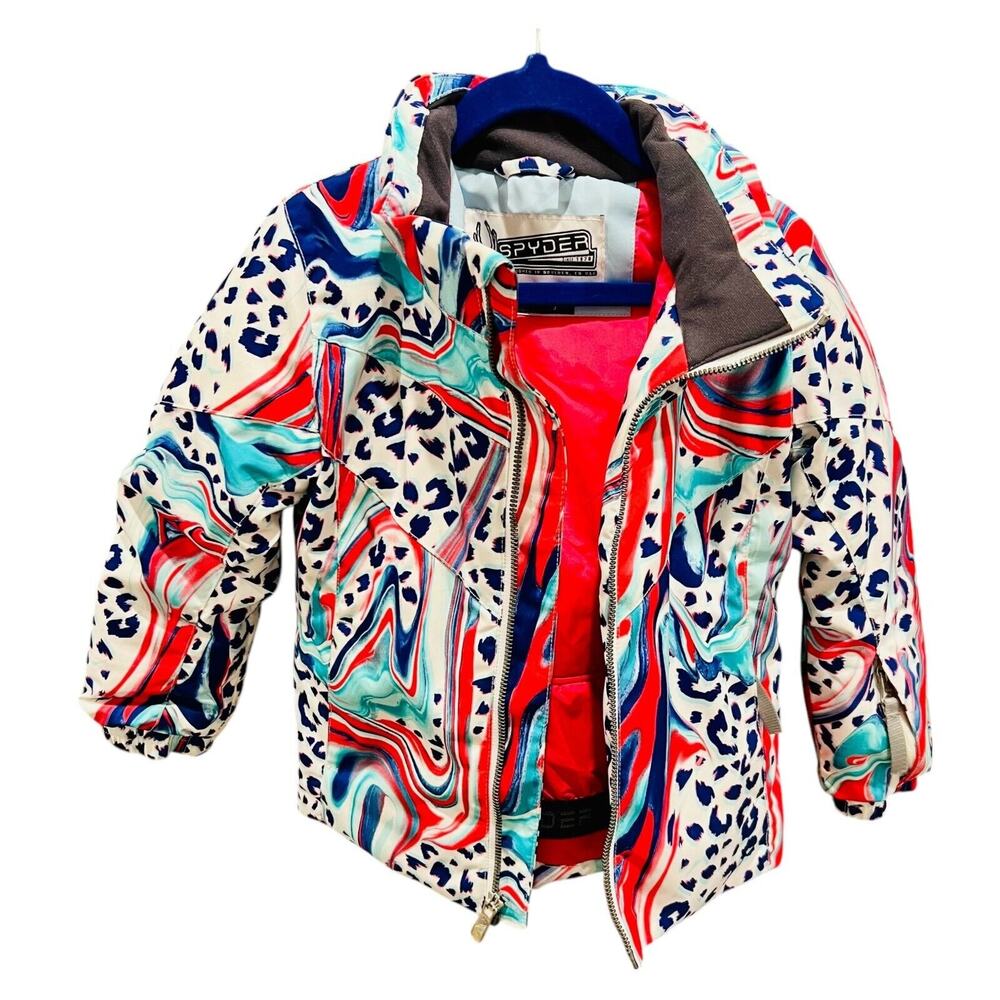 Spyder Girl's Bitsy Atlas Synthetic Down Jacket Ski Snow Jacket Size 4